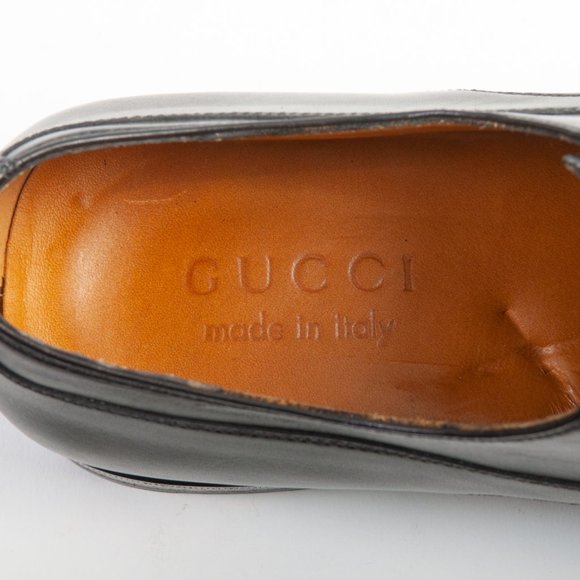 Gucci Black Leather Cap Toe Oxford Shoes - Picture 4 of 6